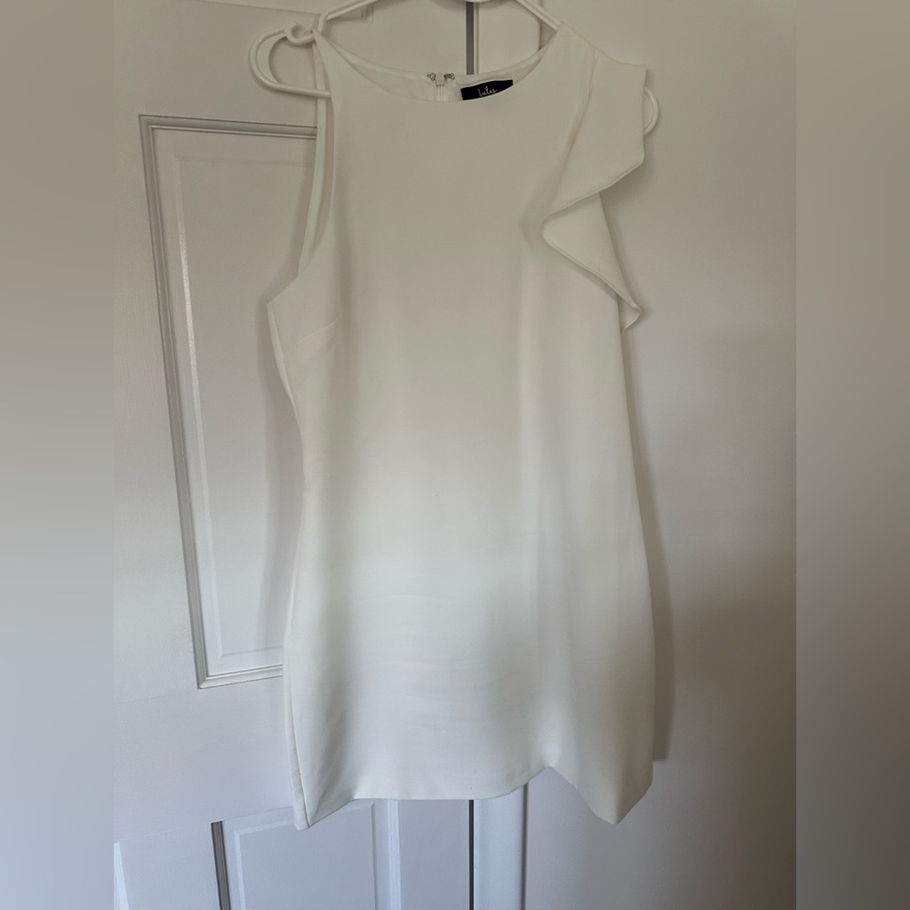 One Shoulder white Lulus dress ( large)